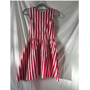 Red Striped Babydoll Dress